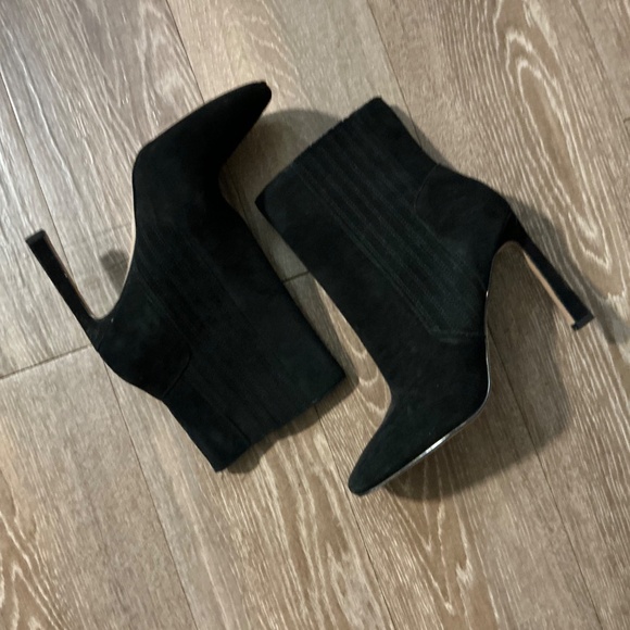 Vince camuto Black leather Ankle Boots sexy square - Picture 3 of 7